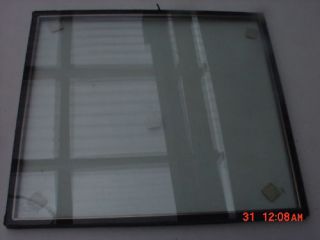 Entry Door Window Glass Insert 12 1/2 x 11 3/8