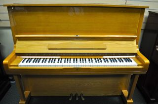 SCHAFER & SONS BY SAMICK FULL UPRIGHT PIANO IN LIGHT OAK POLISH