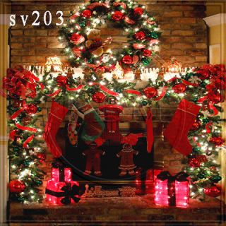 XMAS 8x8 FT CP (COMPUTER PRINTED) PHOTO SCENIC BACKGROUND BACKDROP 