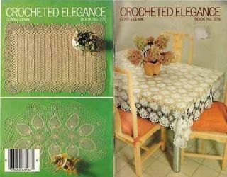 vtg 70s crochet patterns doily tablecloth bedspread time left $