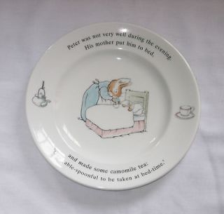 Wedgwood England Peter Rabbit Beatrix Potter Bread Butter Plate Put 