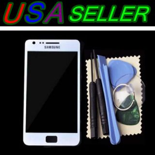 White New Touch Screen Outer Glass Lens Samsung Galaxy S 2 II i9100 US