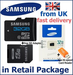 Samsung 32gb Class 10 Micro SD SDHC Memory Card Hi Speed   New in 