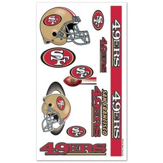 san francisco 49ers temporary tattoos time left $ 4 00 buy it now new 
