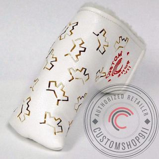 C911 Mellow Dog White Brwn Putter Cover Headcover fits Scotty Cameron 