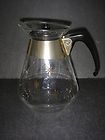 Vintage Pyrex Glass Carafe Coffee Tea Pot Gold Starburst Atomic 6 Cup
