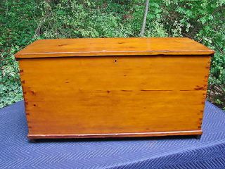 Large, Dovetailed, Blanket Chest, 19th/20th C. Handmade Antique, 6 