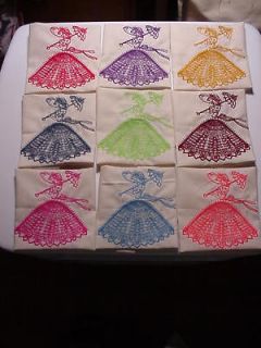 southern belle quilt blocks 9 machine embroidered 