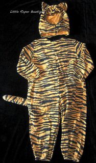 Tiger Full Body Costume Size 3 Handmade Homemade Orange Black Stripe 