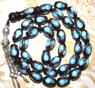 black coral prayer beads YUSR yusri  masbaha  tasbih   rosary 
