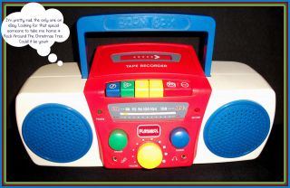   Vintage Playskool BoomBox Kid Tough Cassette Player Recorder FM Radio