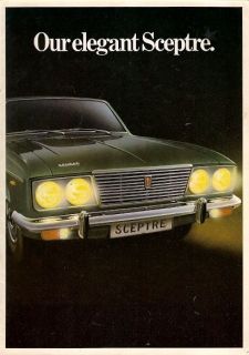Humber Sceptre 1725 Saloon 1972 73 UK Market Sales Brochure Arrow