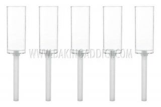   Clear MINI Push up Cake Pop Shooter Push Pops Plastic Containers 6 Ct