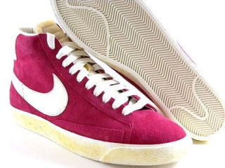 Nike Blazer High Vintage Cherry Pink Suede/White Suede Retro Casual 