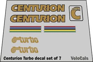 centurion turbo circa 1984 decal set  44