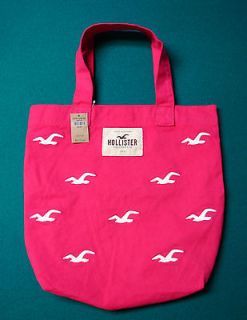 Hollister Seagull Logo Tote Bag ~ Book Bag ~ Beach Bag   NWT