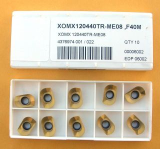 10 SECO Carbide inserts XOMX 120440TR ME08 , Grade F40M **NEW**