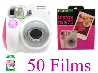 Fujifilm Fuji Instax Mini 7s Instant Camera + 50 Film Polaroid 300