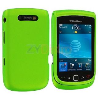 Green Hard Skin Case Cover Accessory for Blackberry Torch 9800 9810