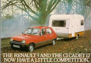 Renault 5 GTL 5 dr & CI Caravans 1980 UK Market Competition Entry 
