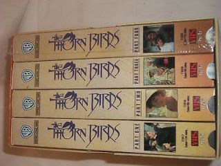 vhs box set of 4 the thornbirds 