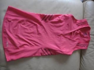 REEBOK EASYTONE WOMENS Exercise Bra TANK TOP sz S GUC Red Coral Toning 