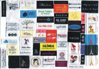   artwork woven labels personalized clothing labels Premium Quality