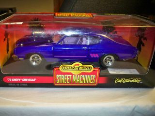 ERTL 1/18 AMERICAN MUSCLE PURPLE 70 CHEVELLE USED SELLING CHEAP