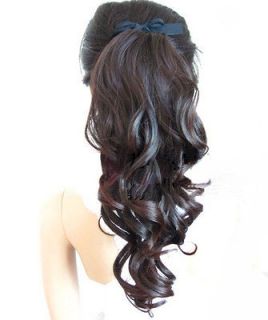   Womens Girls Sexy Long Wavy Curly Ponytail Pony Hair Piece Extensions