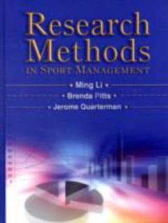 Research Methods in Sport Management 2008, Hardcover