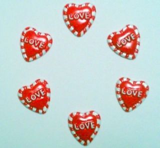 love hearts flatback resins for hairbows etc  2 69 buy it 