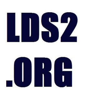 LDS2.ORG Amazing LDS Mormon Domain Name (LDS TOO) (LDS.ORG is 