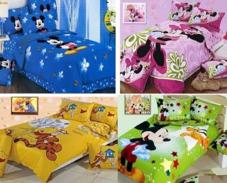 Disney Mouse single bed fitted SHEET Duvet/comforte​r cover 