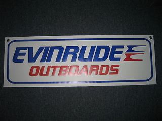 Evinrude Outboards Banner Marina Bass Boat Johnson sign