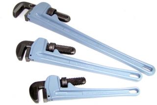 pcs 14 18 24 aluminum pipe wrench plumbing tools