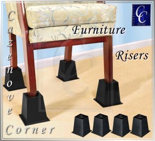   Risers/Raisers. Bed raiser/Riser. Increase bed/chair/table Height Rise
