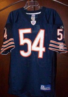 Brian Urlacher # 54 Chicago Bears Football Jersey NEW SIZE 50 L BLUE