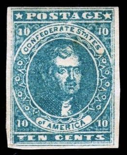 nystamps US CSA Confederate Stamp # 2 Mint OG Retail $300 VF XF