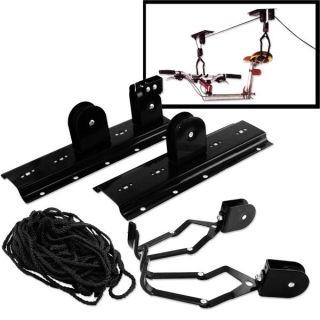   Roof Bicycle Rack Hanger Garage Pulley Rack Stand Storage System