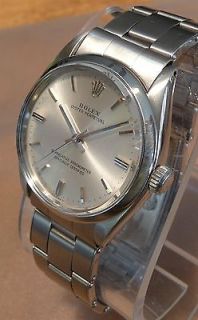 ROLEX OYSTER PERPETUAL MENS SS 1967 WATCH MODEL 1002 w\CAL 1570 ON 