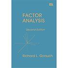 Factor Analysis by Richard L. Gorsuch (1983, Hardcover, Revised)