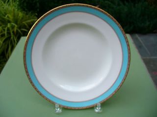 Royal Crown Derby Fifth Avenue Duck Egg Turquoise and Gold Dinner 