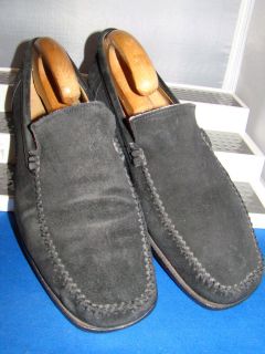 RUSSELL & BROMLEY  LONDON BLACK SUEDE LOAFER SHOES UK 8 EU 42 US 9