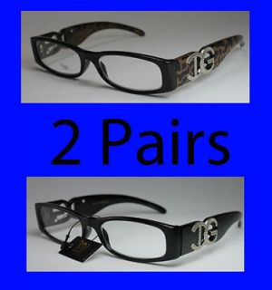 Designer Reading Glasses Reader Black Women Men Optic Pattern Read 