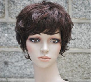   women lady girl OL full wig wigs,100% real natural human hair 163