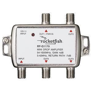 Newly listed . ROCKETFISH RF G1179 4 WAY AMPLIFIER 5 42/54 1000MH​z 