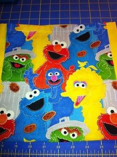 Sesame Street Elmo Big Bird Ernie Cookie Monster Grinch Tote Bag 10x10
