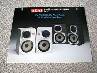 akai sw 7 mark ii speaker brochure catalogue from canada