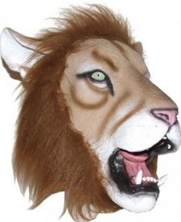 LION Animal Mask FULL SIZE Life Life Realistic LATEX Costume Adult 