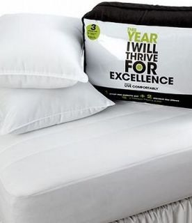   This Year Bedding Twin Mattress Pad & Pillow Set White Color NEW